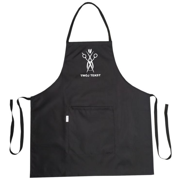 Wodoodporny fartuch fryzjerski z grafiką 'Kwiat nożyczek'