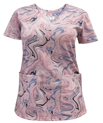 Damski komplet medyczny w kolorowe wzory