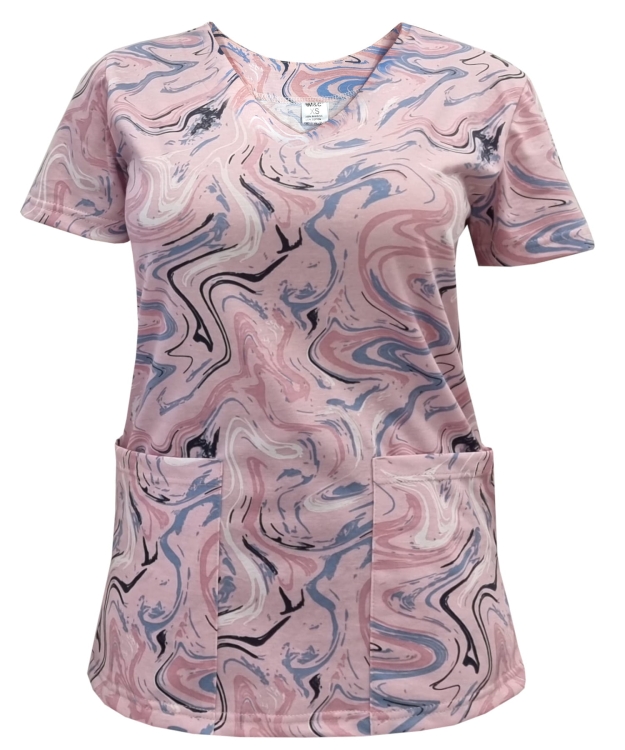 Damski komplet medyczny w kolorowe wzory