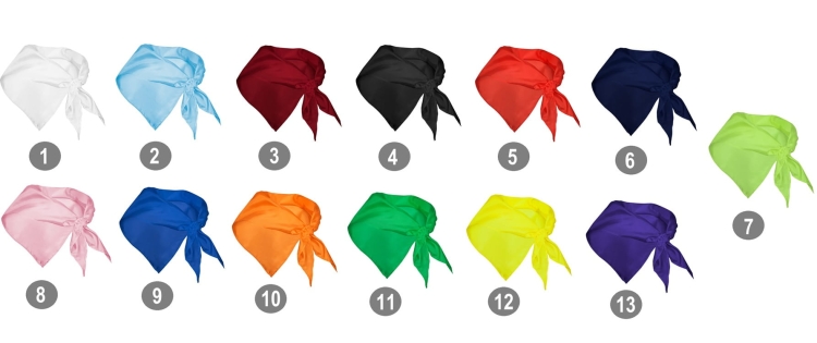 foulard triangolare giallo