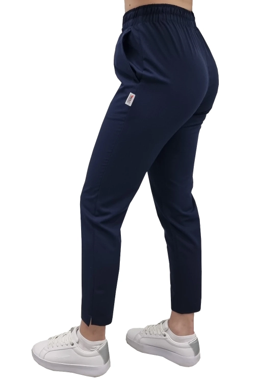 Ciemnogranatowe spodnie medyczne damskie BASIC PREMIUM