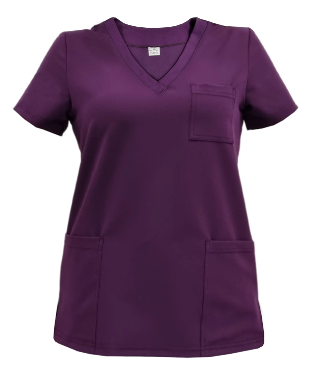 Damski komplet medyczny fioletowy – scrubs CASUAL PREMIUM