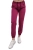 Joggery medyczne w kolorze wiśniowym Casual Premium