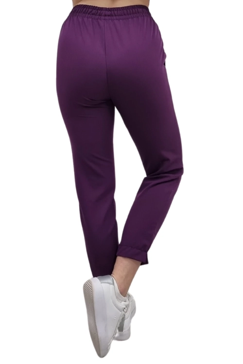 Damskie spodnie medyczne fioletowe BASIC PREMIUM