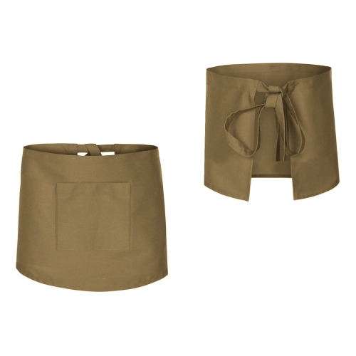 2 Grembiuli Neri Da Cucina A Vita Corta, Unisex, In Cotone Impermeabile, Con 2 Tasche, Per Ristorazione, Bar, Chef