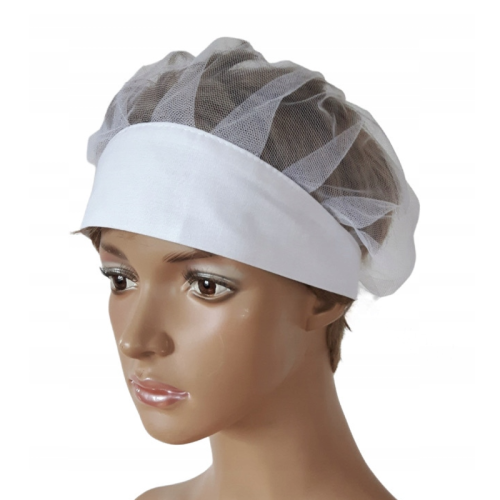 Siatkowy czepek gastronomiczny z gumką