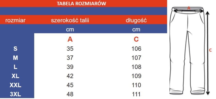 Spodnie medyczne elastyczne Comfort Fit Białe