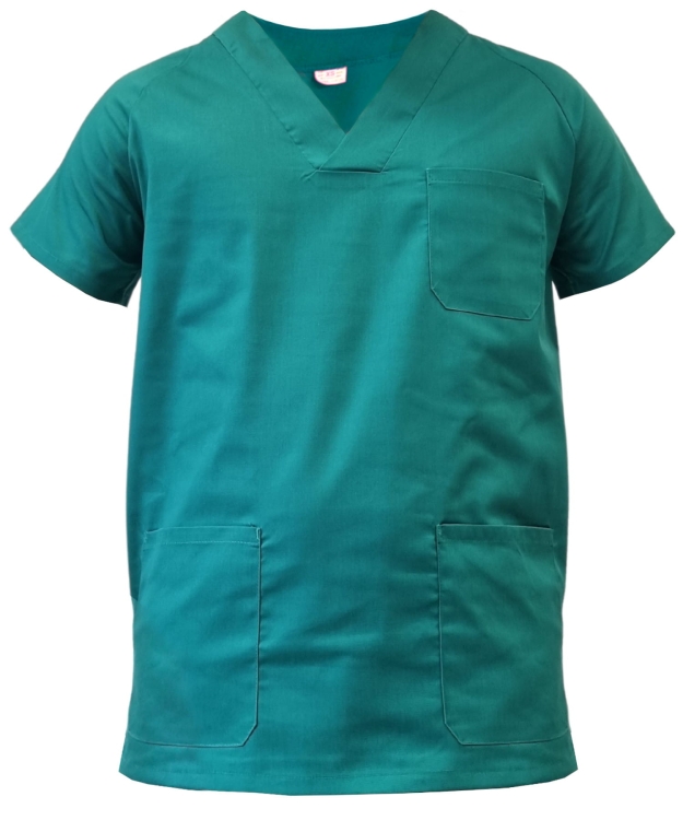 Męska bluza medyczna w kolorze zielonym