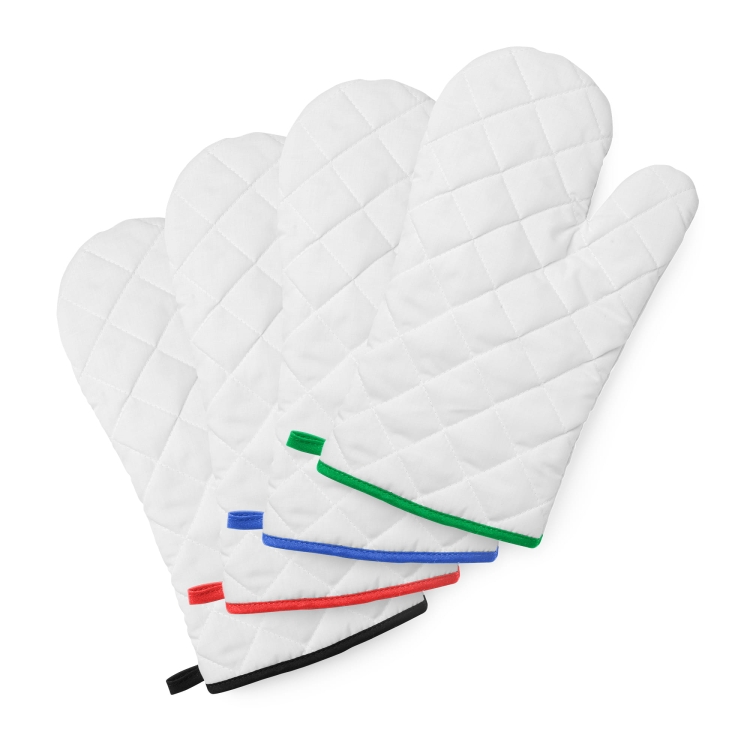 Doskonała rękawica kuchenna z lamówką zielona