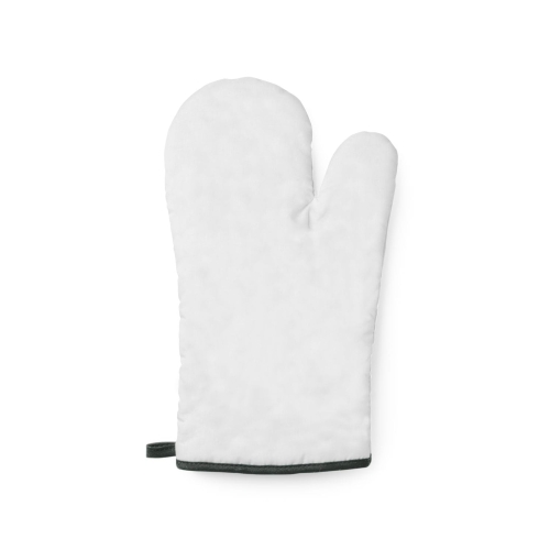 Czarna rękawica kuchenna z lamówką