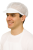 Cappello in tulle con visiera rigida bianco