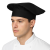 Cappello da chef basso nero