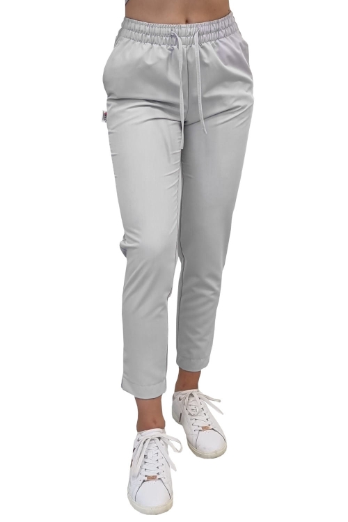 Damskie spodnie medyczne szare BASIC PREMIUM