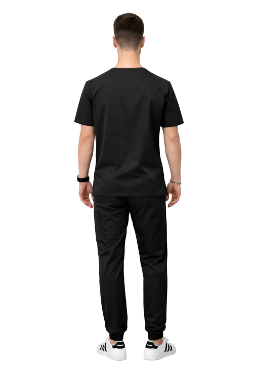 Męski medyczny komplet Cherokee Stretch w kolorze czarnym