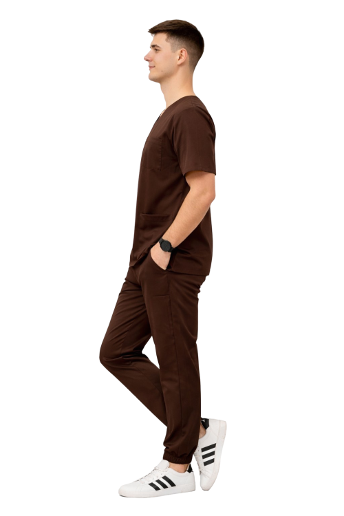 Czekoladowy  komplet męski medyczny Cherokee Stretch.png