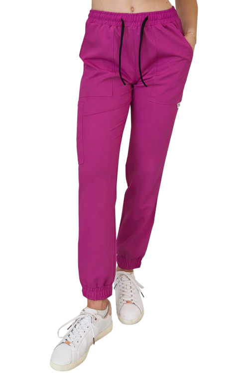 Joggery medyczne w kolorze purpurowym Casual Premium