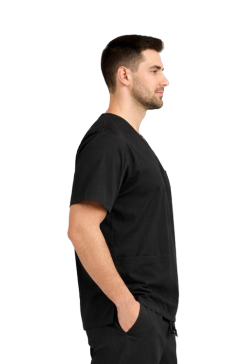 Czarna bluza medyczna męska CLINIC