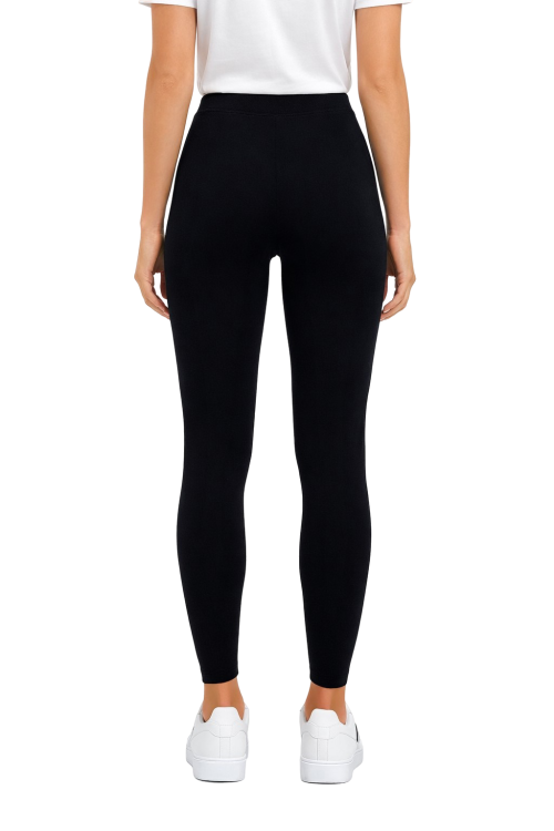 Czarne legginsy damskie widok z tyłu.png