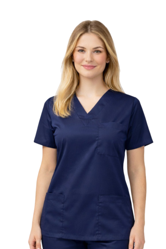 Damska bluza medyczna granatowa FLEX