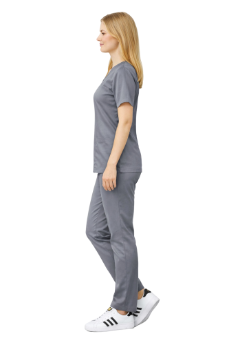 Szary damski komplet medyczny elastyczny COMFORT FLEX