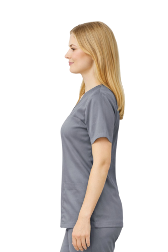 Elastyczna bluza chirurgiczna damska kolor szary
