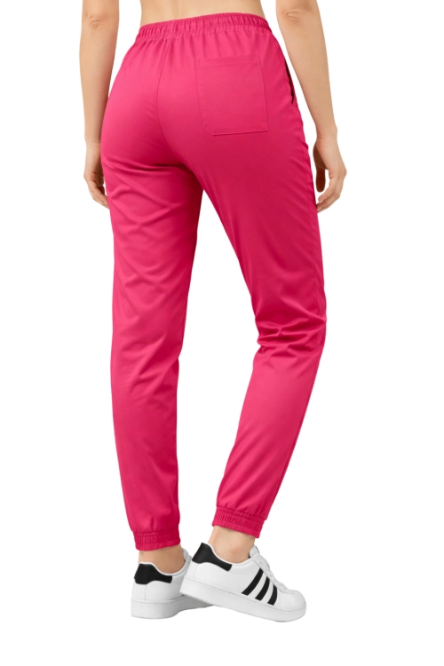 Medyczne joggery FLEX fuksja elastyczne spodnie
