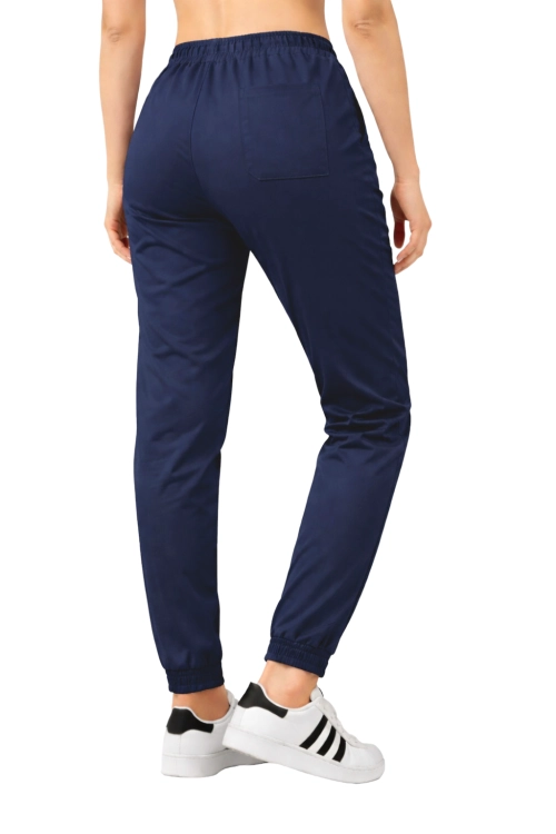 Spodnie joggery FLEX medyczne elastyczne  granatowe.png