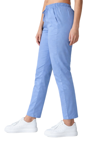 Spodnie medyczne cygaretki w kolorze niebieskim