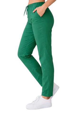 Spodnie medyczne cygaretki w kolorze zielonym.png