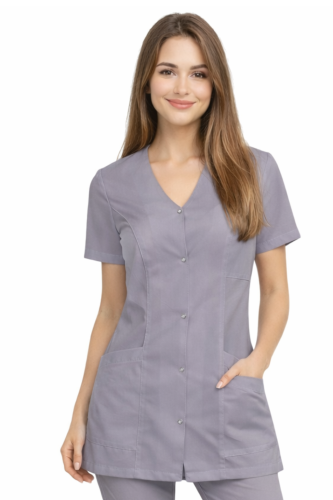 Żakiet medyczny damski CASUAL PREMIUM w ciemnym szarym kolorze