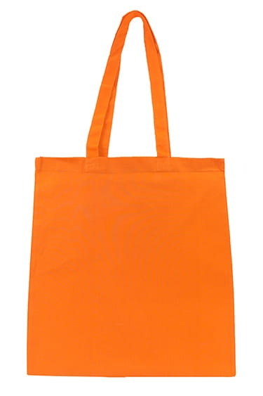 Borsa in cotone arancione riutilizzabile
