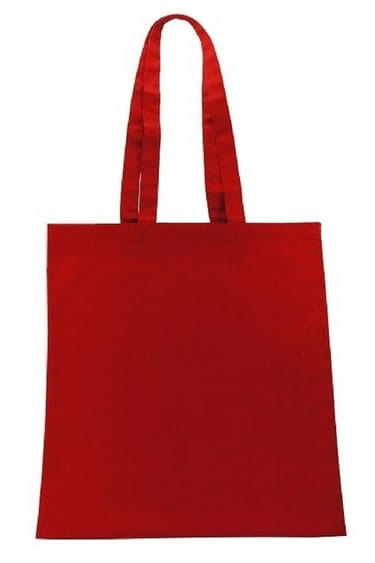 Borsa di cotone rossa riutilizzabile