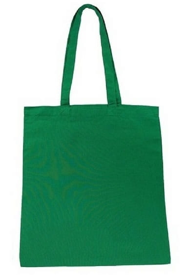 Borsa verde in cotone riutilizzabile