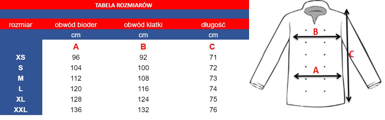 tavola giacca da cuoco donna