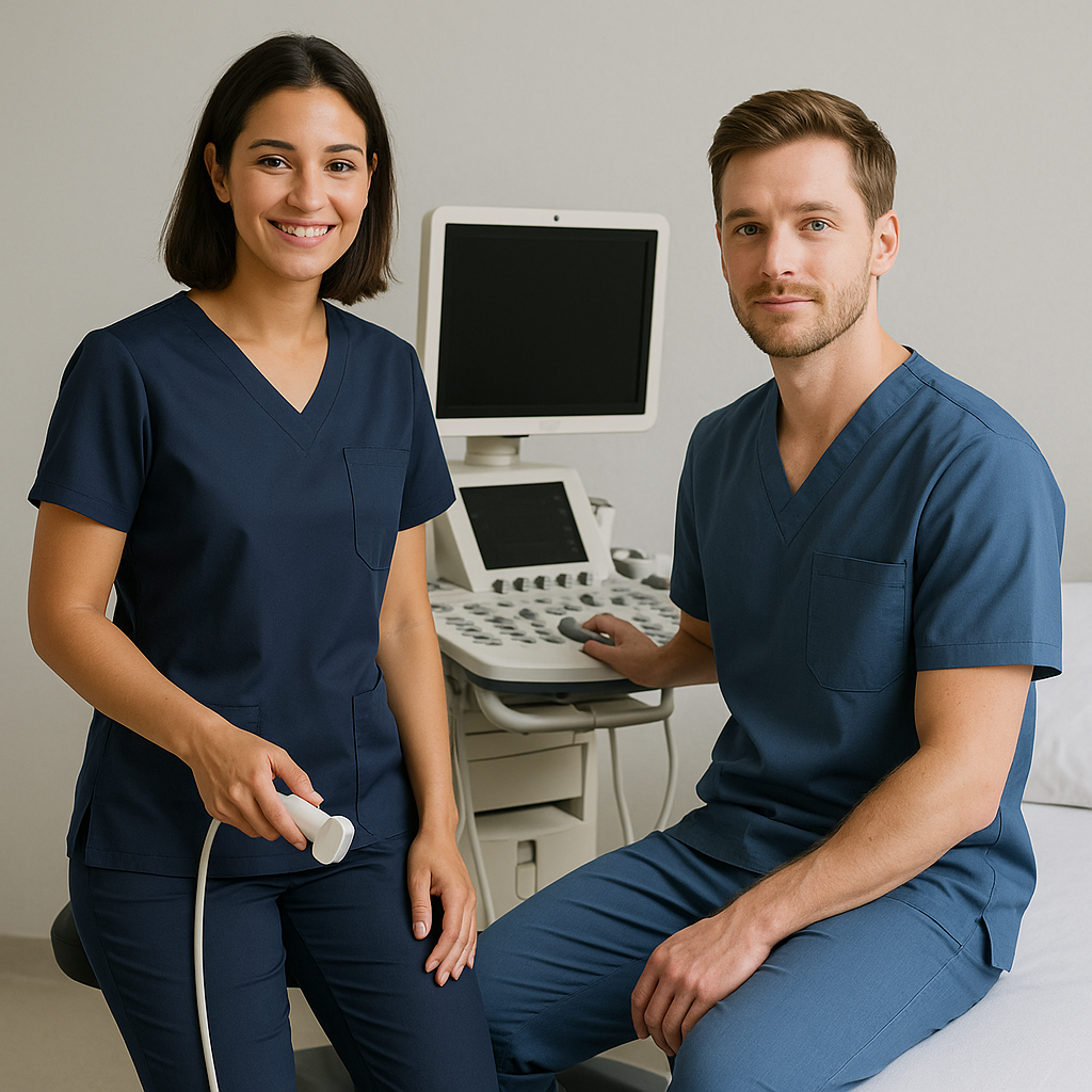 Abbigliamento medico per il personale ecografico: comfort per lavoro in piedi e seduti