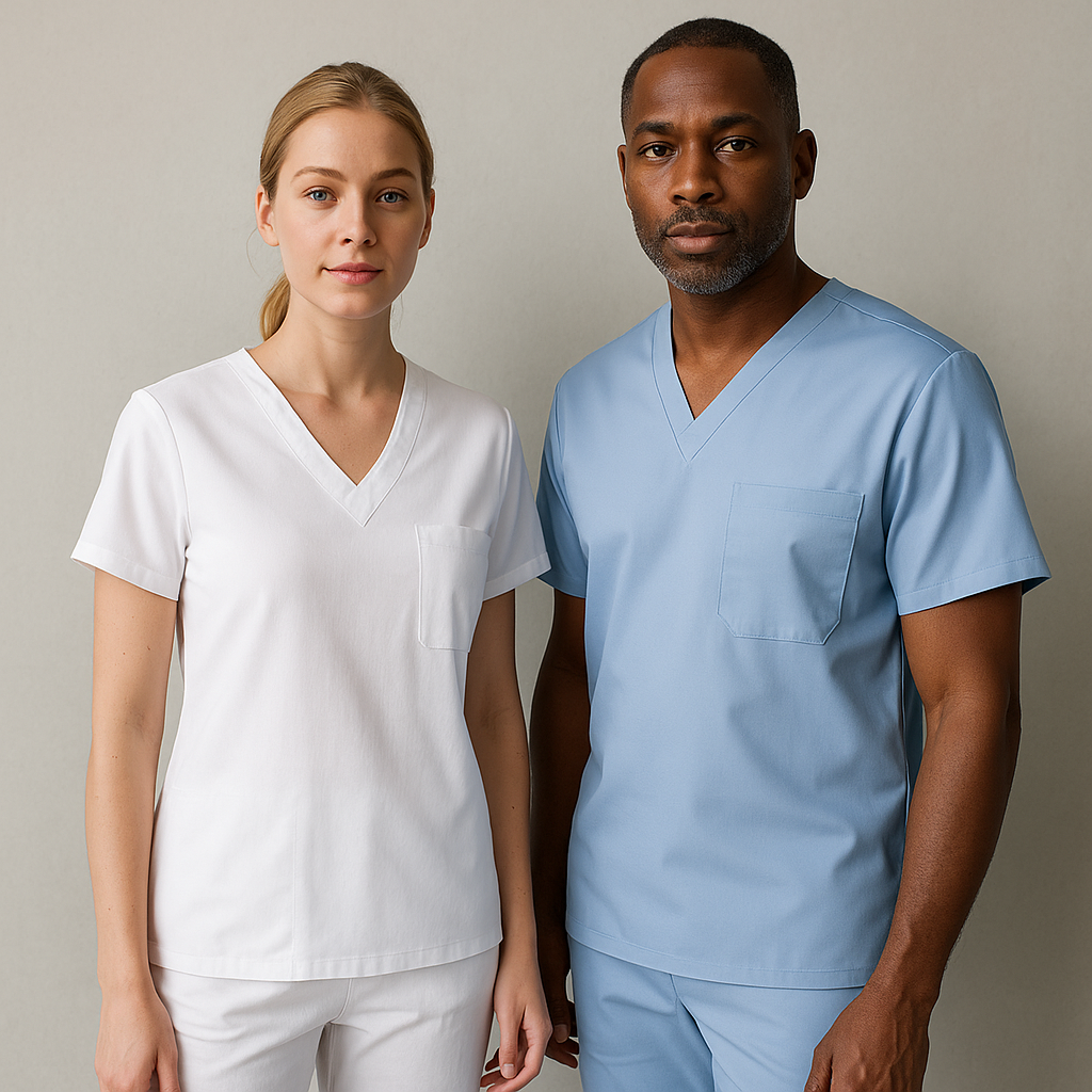 Felpe mediche in colori chiari: come evitare la trasparenza?